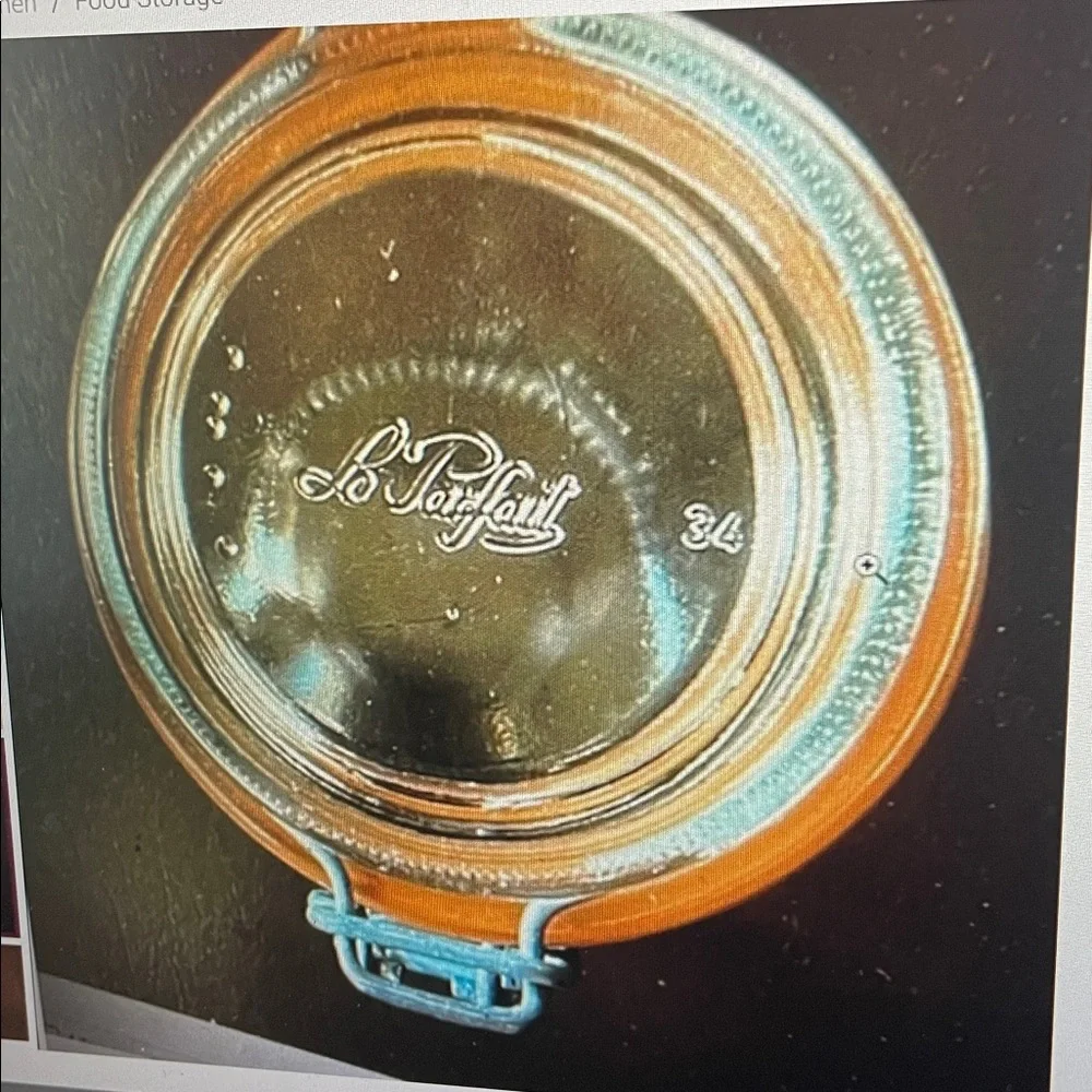 VTG LE PARFAIT SUPER 350 GLASS CANNING/STORAGE JAR - FRANCE